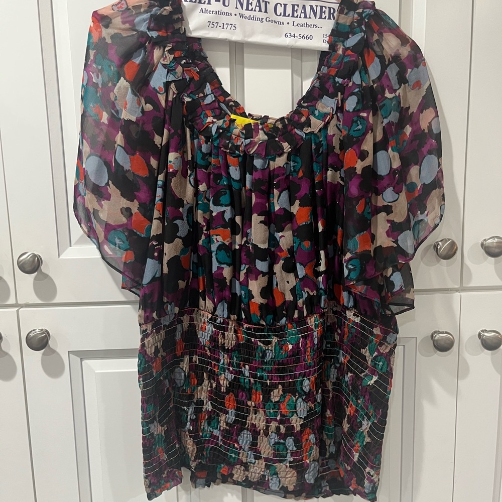 Catherine Malandrio multi colored blouse